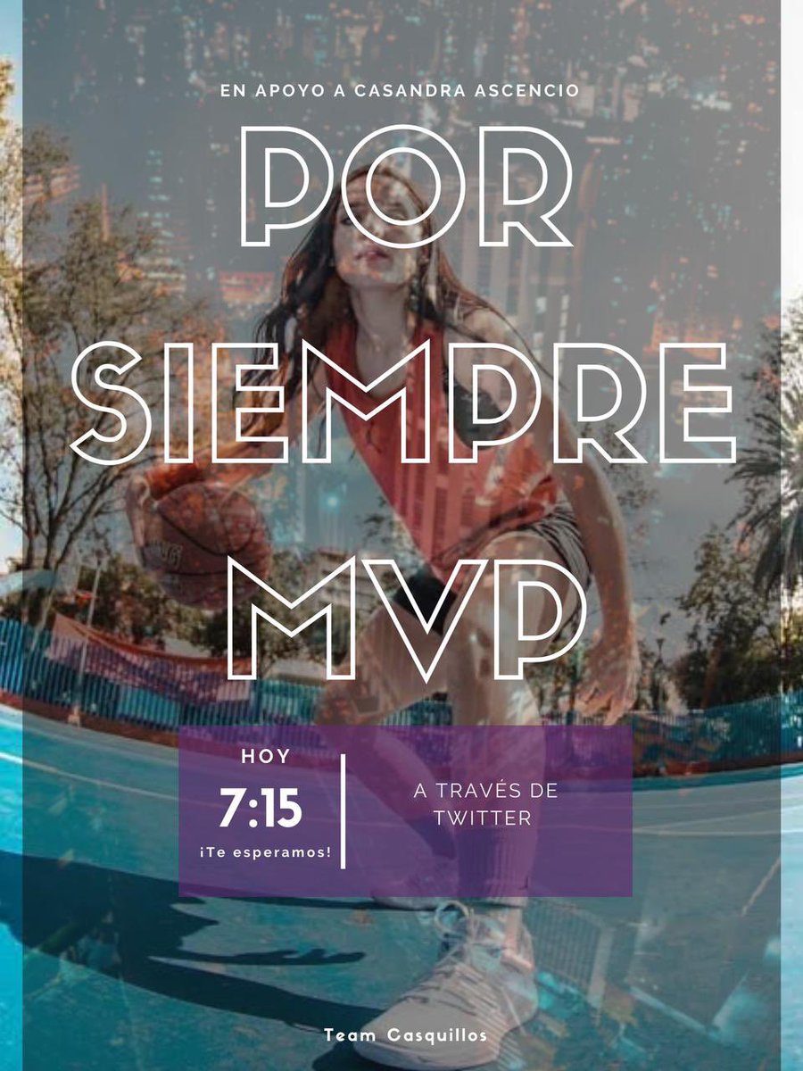 teamyijasmvp's tweet photo. Holaa, hoy a las 7:15 pm utilizaremos la frase del @teamcasquillos que es
POR SIEMPRE MVP
Esperamos contar con su apoyo. 💙
#YOCONMVP https://t.co/AODmlQZy0C