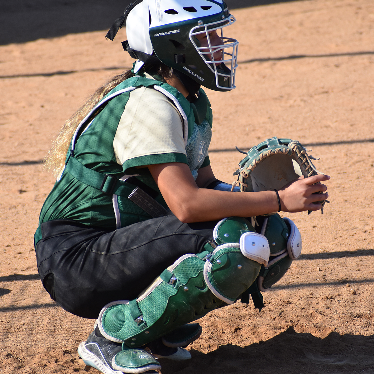 More looks at the Hornet roster. Here is #12 Nevaeh Pinon, a sophomore catcher/outfielder from Salinas, Calif.