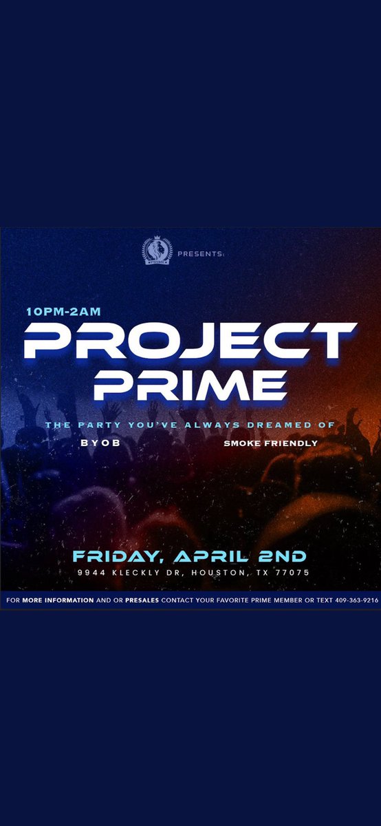 _itscassbaby's tweet image. Show up and SHOW OUT ‼️ #ProjectPrime April 2! Next FRIDAY! 🙌🏾