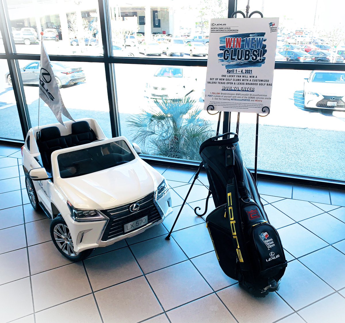 valerotxopen's tweet photo. Make sure to stop by the Lexus Tent at the Main Entrance during the tournament to enter to win a Cobra Bag and Set of Clubs!
 @NPLexusSA @LexusDominion #ValeroTexasOpen #Lexus #LexusDominion #nplexussa #lexussanantonio #2021LexusIS #2021LexusLC #LexusPARTEE https://t.co/8wkaUQepsq