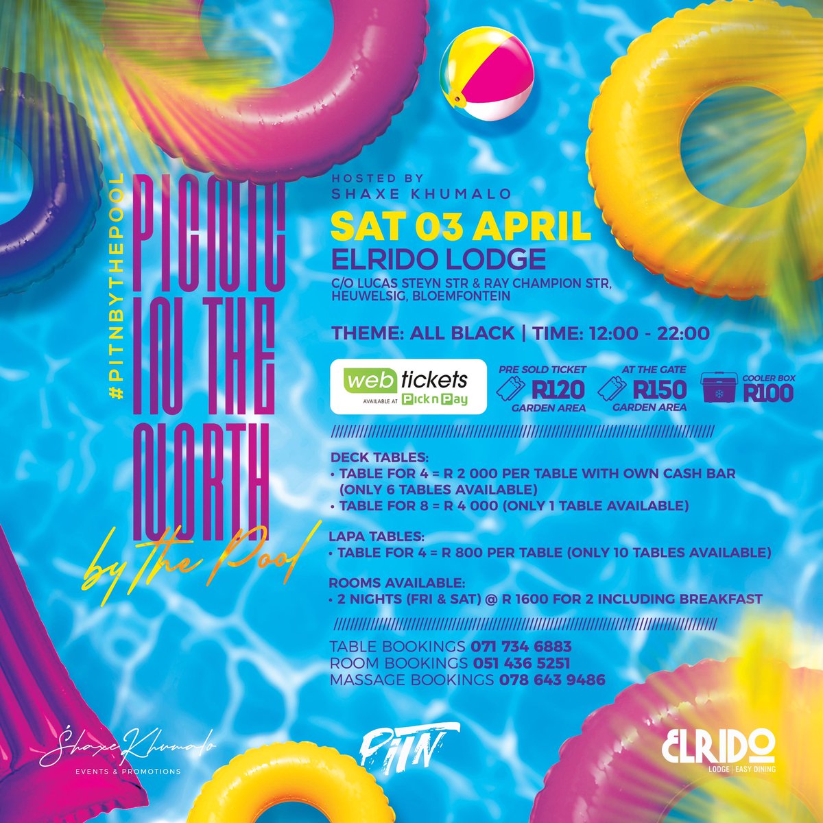 ShaxeKhumalo's tweet image. Get your pre-sold tickets here webtickets.co.za/v2/Event.aspx?… #PITNByThePool