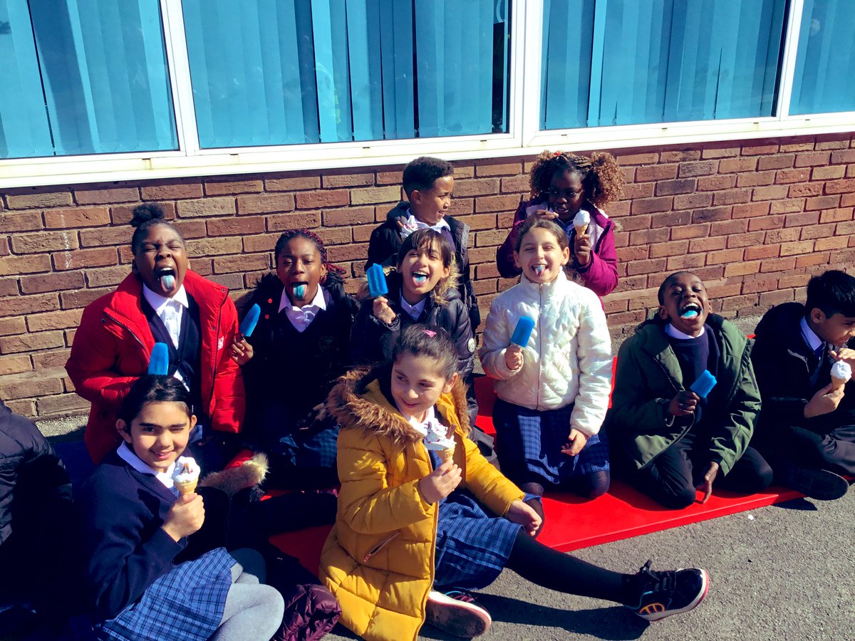 HighflyersStm's tweet photo. Thanks to @MrsRigbySTM and all the staff at St Michael’s for sorting out our amazing surprise ice cream in the gorgeous sunshine today! #stmLife #stmFood https://t.co/sr7dvs0GJU