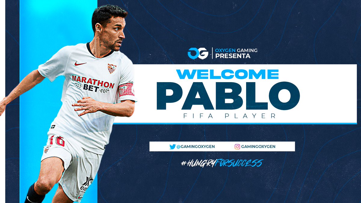 GamingOxygen's tweet photo. #WELCOME | #FIFA21

Nos complace anunciaros las 4 primeras incorporaciones a nuestro equipo de Clubes Pro:

👤 @PabloMM93
👤 @WizzPe
👤 @mmanel__
👤 @DaniCoronado98

Esperamos que disfrutéis de esta nueva etapa y os sintais en casa.

¡Bienvenidos a la familia! 💙 https://t.co/4VZcvOXKgL