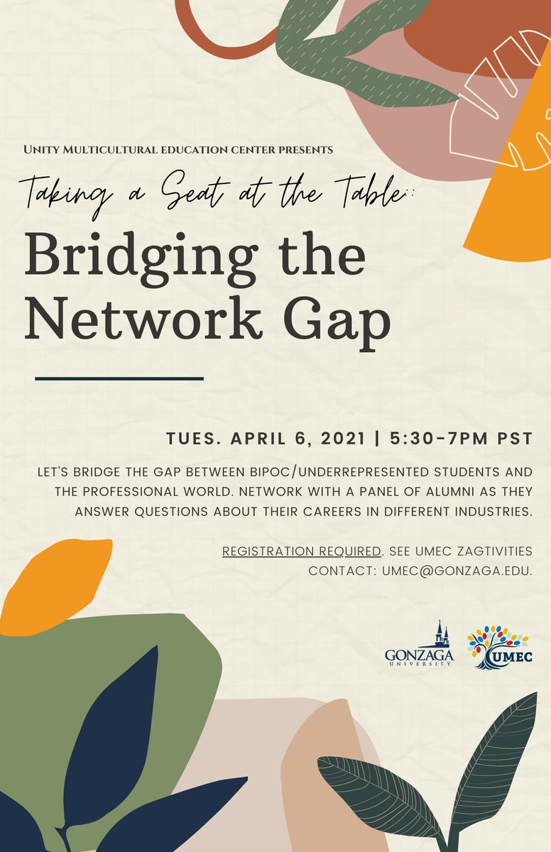 guumec's tweet photo. This virtual program aims to bridge the gap between BIPOC/underrepresented students and the professional world. Learn from a panel alumni as they answer questions about their careers in a variety of different industries. Registration required, see UMEC Zagtivities. https://t.co/LDExLfj6Oq