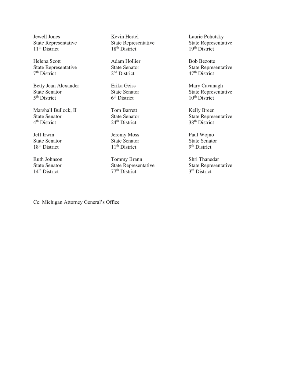 juliebrixie's tweet photo. 48 members of the #mileg have signed on now. I will continue to take signatures as AG @dananessel's office indicated it is willing to wait until the MSU Board of Trustees' next mtg on April 16 before closing the investigation. @msusurvivors @ReclaimMSU https://t.co/amds04fkdH https://t.co/cyDwDisEEM