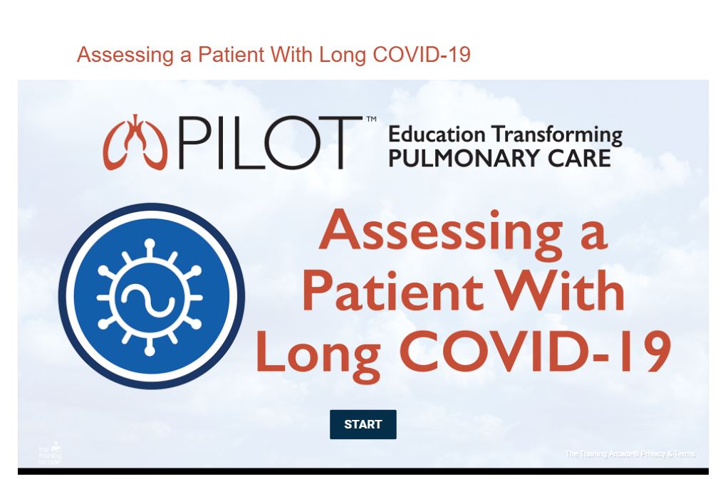 PILOTforPULM's tweet photo. Do you have a patient with #longcovid? Try this #CaseSimulation to make sure you are considering all the possible causes for their symptoms
https://t.co/BfCzPlD06R https://t.co/I79Hwlcawi