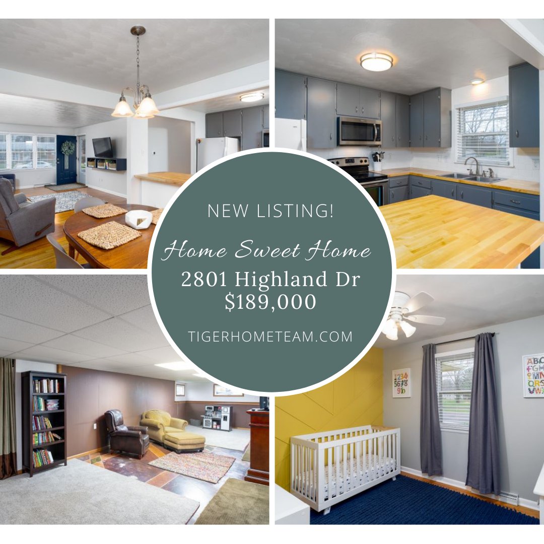 Home Sweet Home in CoMo is at 2801 Highland Dr. Listed at $189,000 this home has been loved with updates! See listing details here:  flexmls.com/share/4jeQV/28…
Call Amber Wooten 573-999-3062
TigerHomeTeam.com