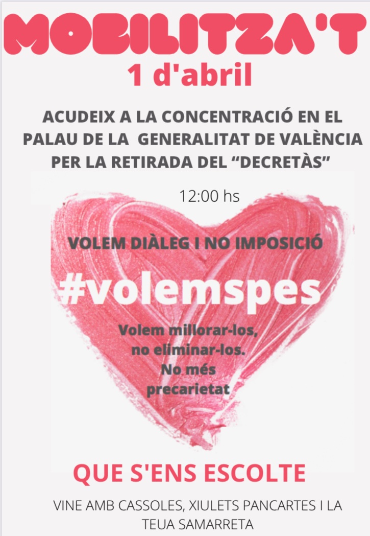 Servei02's tweet photo. 🏛 Palau de la Generalitat València
📆 1 d’abril
⏱ 12:00h

#volemspes https://t.co/oFZR6xoVTs