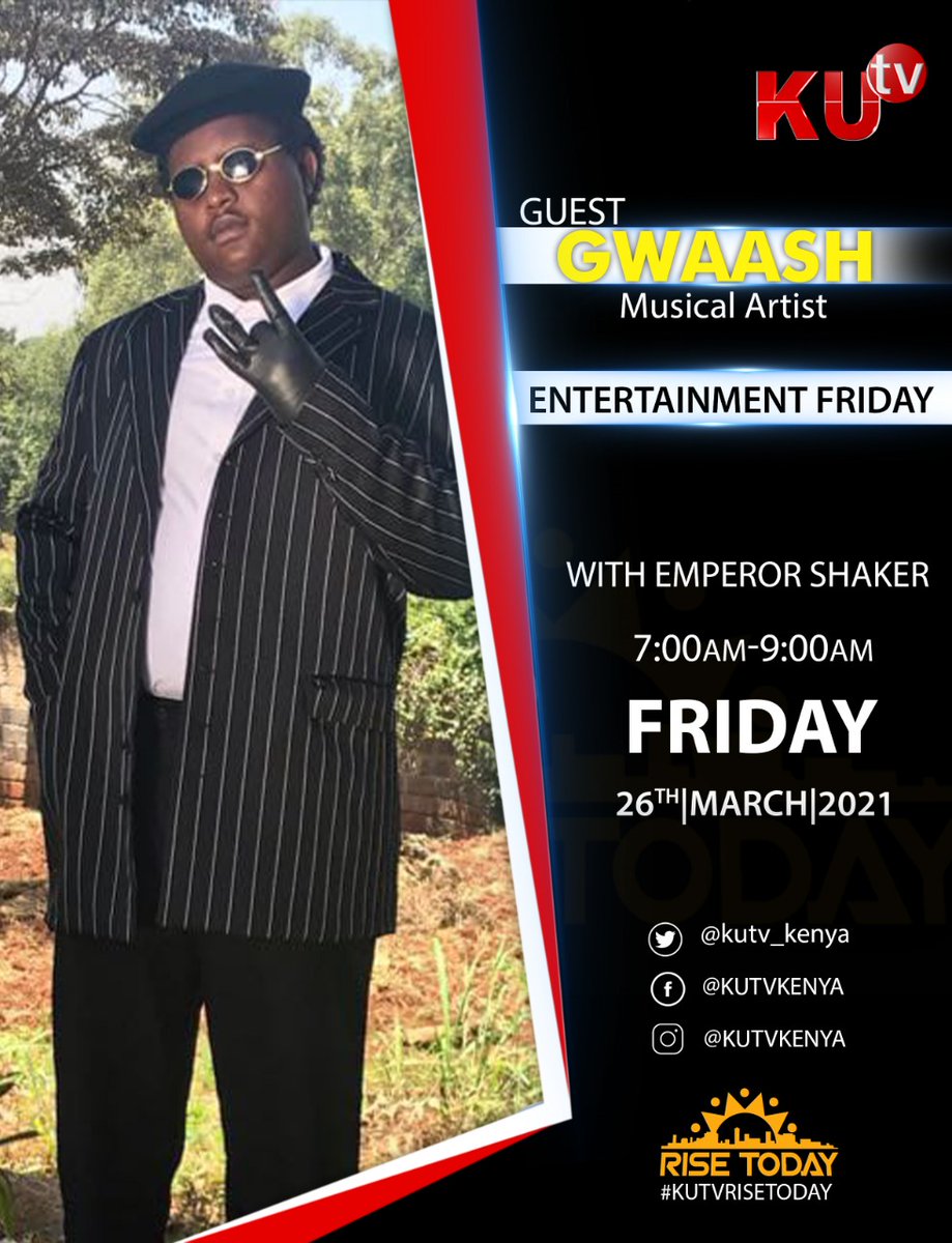Ashakerde's tweet photo. Tomorrow is a gengetone typpa show. Join me on @kutv_kenya as we dissect the music movement.
#TeamWeekendi https://t.co/9mQ0pKxOWP