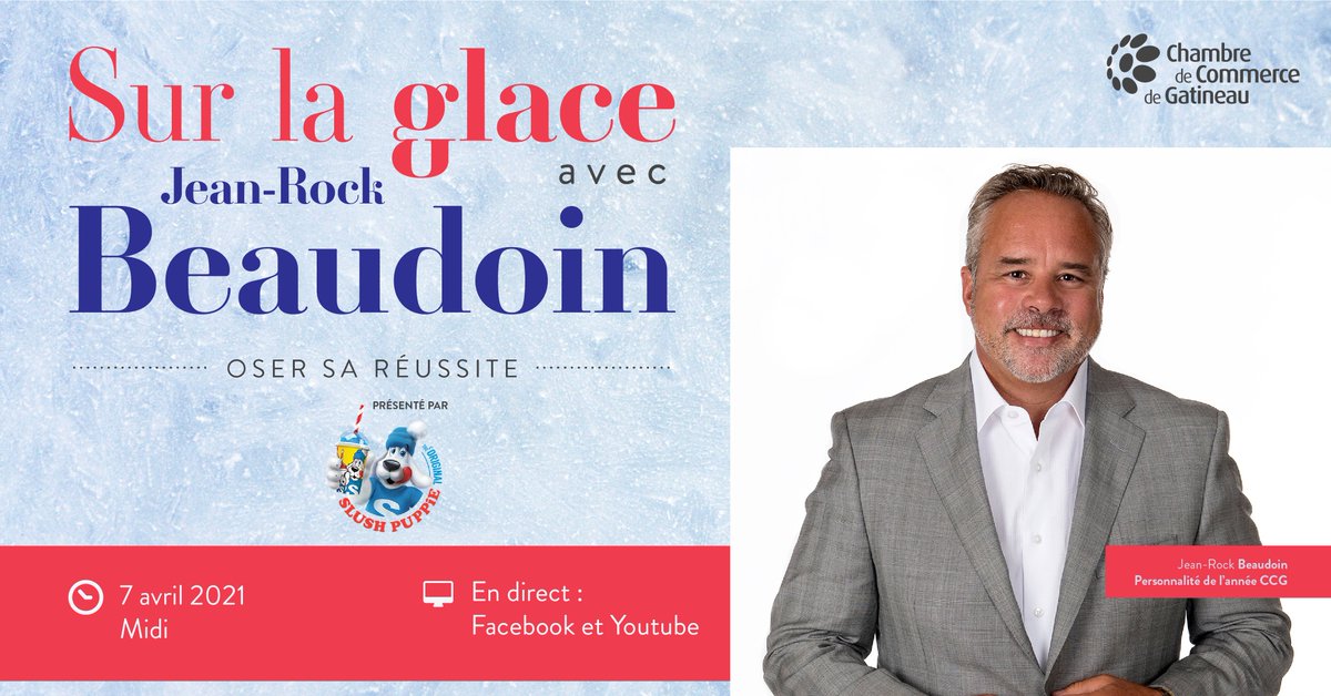 Plongez dans l’univers de notre Personnalité de l’année sous forme d’une entrevue originale et ludique, diffusée en direct sur nos plateformes virtuelles le 7 avril prochain à MIDI! ccgatineau.ca/evenement/sur-…