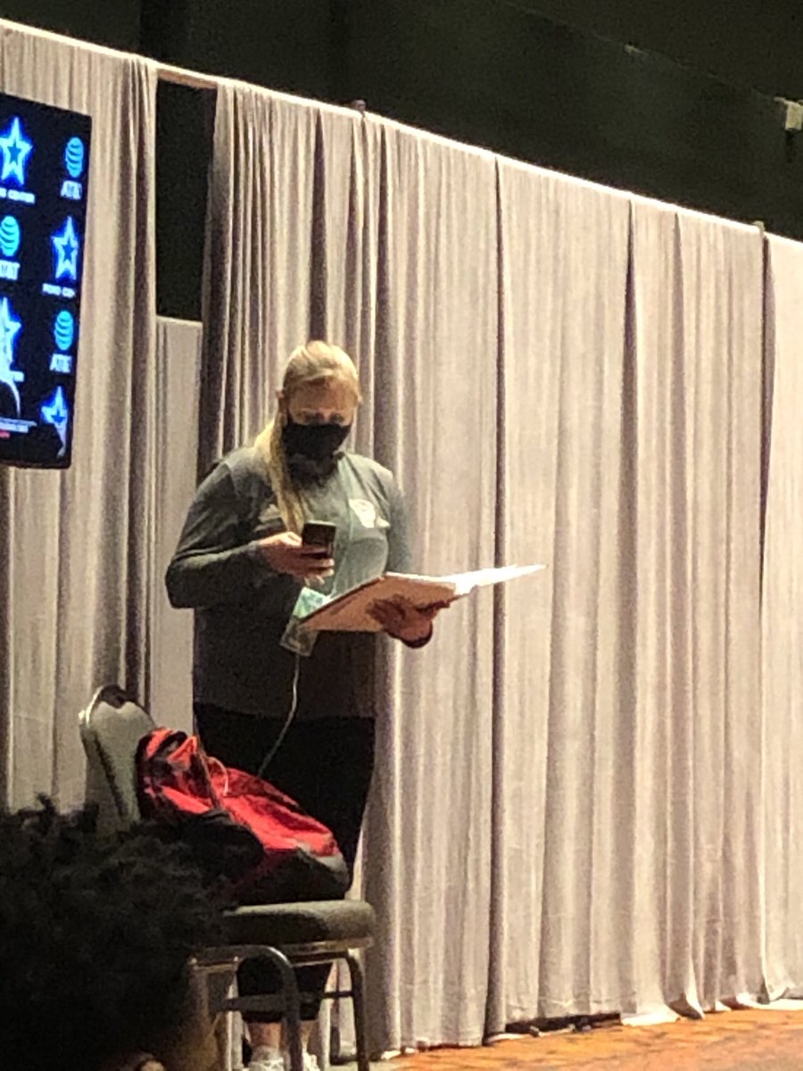 CoachFancher's tweet photo. Shout out to @Coach_Stockdale Her organization has provided us the opportunity to enjoy life in the bubble. Incredible challenge handled with precision. We are so fortunate to have her running things behind the scenes. She is a superstar! #Teamwork #Sweet16 #notdun https://t.co/Hvu7rJxfe5