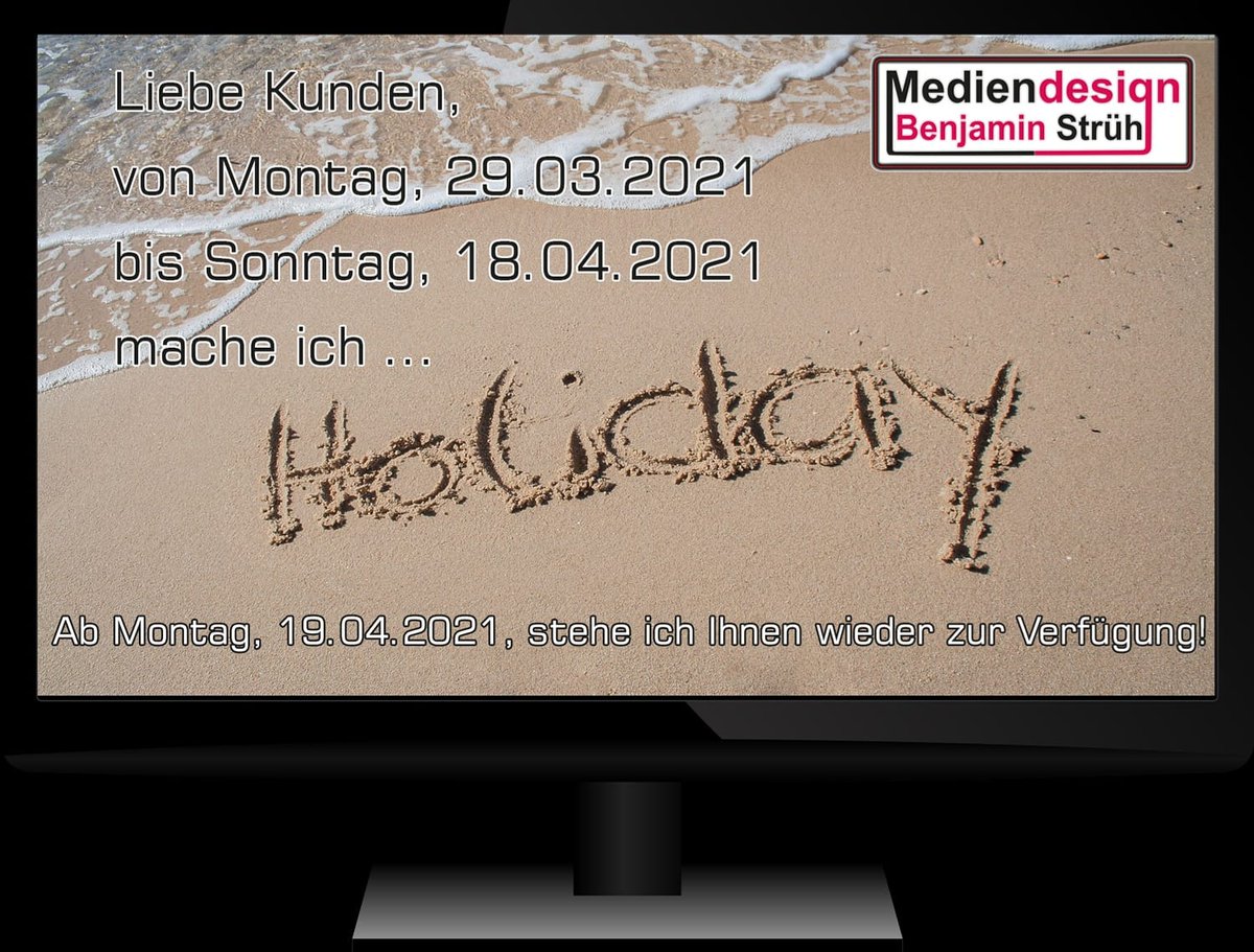 MBS_2013's tweet photo. #Urlaubshinweis #Osterurlaub2021 https://t.co/U4JpSvMaA5