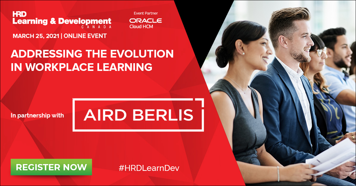 HRD_Canada's tweet photo. Thank you @AirdBerlis for being a gold partner of #HRDLearnDev Canada. https://t.co/XrlRs9z5lD