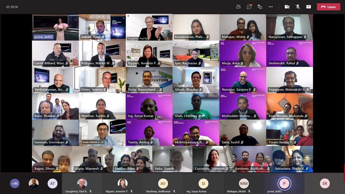 Loved how tech &amp; human ingenuity came together to create #MoreInnovationNow at the Client Co-Innovation Contest S4. Heartened by the incredible ideas that drive 360° client value. Congratulations winners! <a href="/pauldaugh/">Paul Daugherty</a> <a href="/Ramnath_Venkat/">Ramnath Venkataraman</a> <a href="/RaghavanTIyer/">Raghavan Iyer</a> <a href="/AccentureIndia/">Accenture India</a> <a href="/AccentureTech/">William Duvall</a>