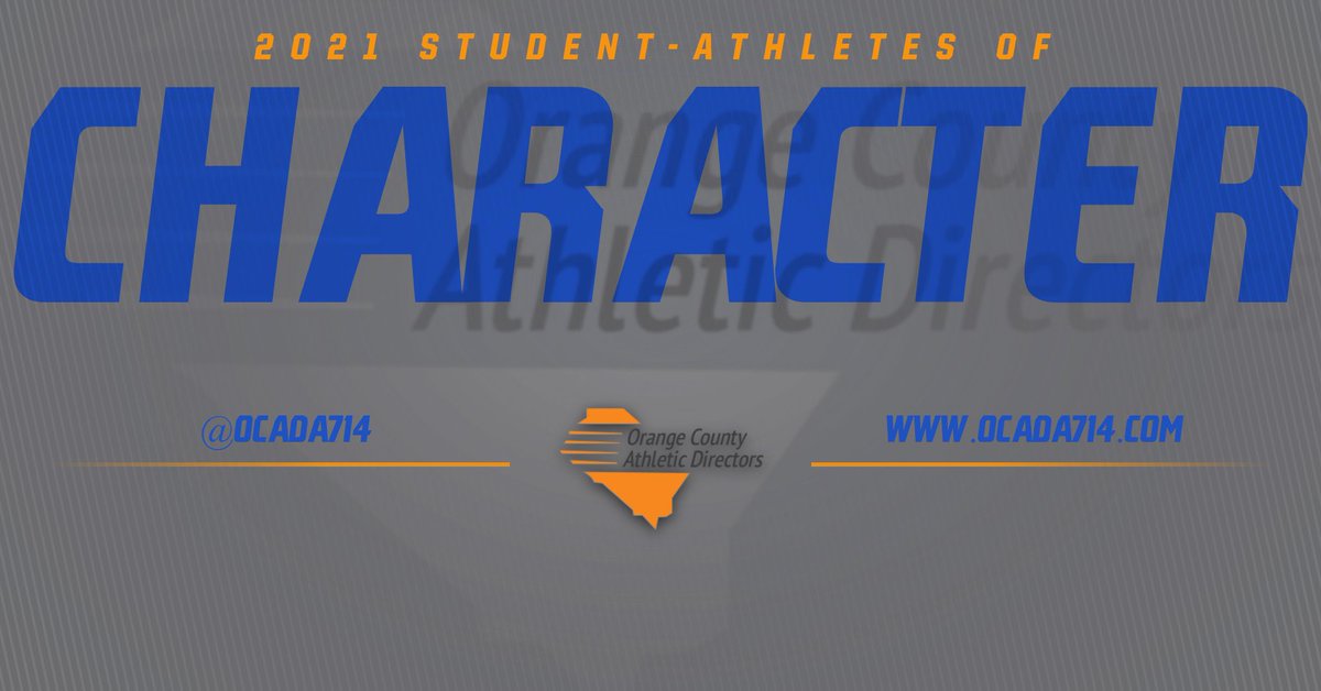 Congratulations to the 2021 OCADA Student-Athletes of Character. Video and listing of honorees can be viewed at ocada714.com