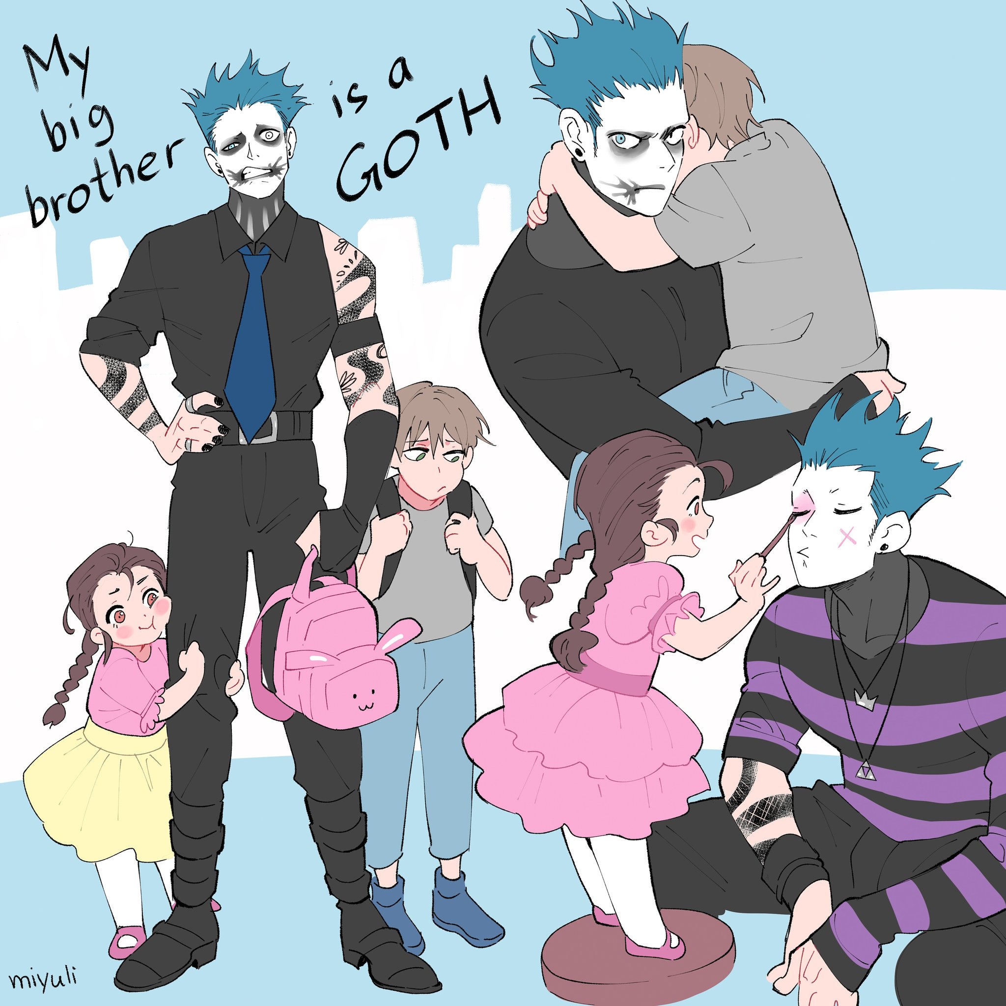 My Big Brother Is A Goth Comic