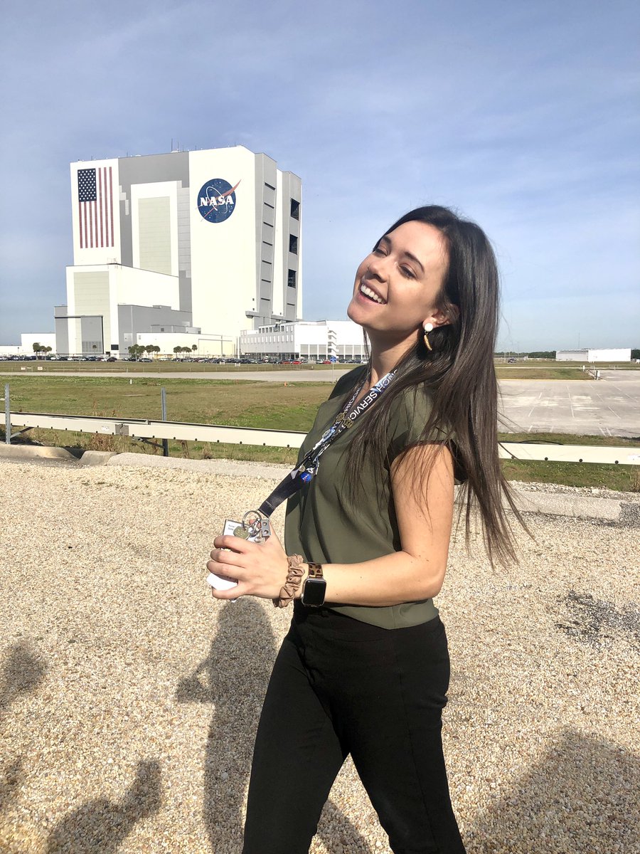 KennaPell's tweet photo. This KSC gal is now a JSC gal! 

I’m heading to @NASA_Johnson! I am incredibly honored to continue my communications career as a NASA civil servant and public affairs specialist. 🌟

I will always love you, @NASAKennedy! https://t.co/VxhwF35sOM