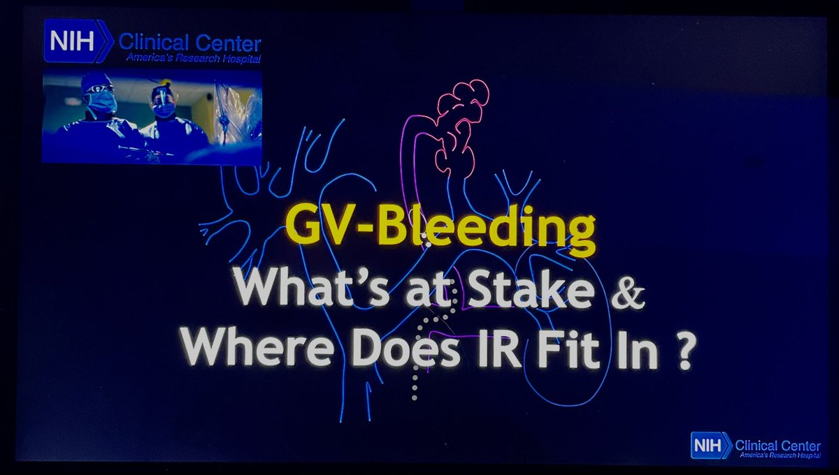 You know things are going well when you get to share a session with your friend and mentor from afar <a href="/Saad_VIR/">Wael Saad</a> - Great job as usual with your talk on GV Bleeding! Hoping to get you and <a href="/riadsalemIR/">Riad Salem</a> here for virtual grand rounds soon 🙏🏽