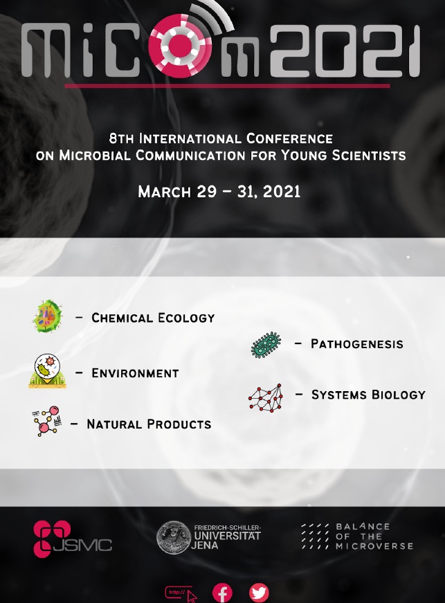 We are really excited. We just got the full programme for #Micom2021, which starts next week. We are really looking forward to this great conference organised only by the JSMC PhD students: micom.uni-jena.de
