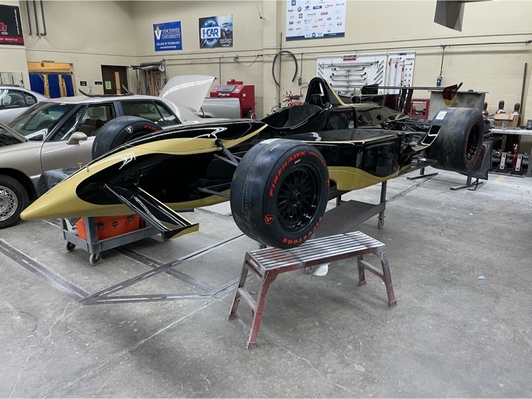 WCC_Warren's tweet photo. Our Collision Repair students have almost completed our WCC Indy Car. It looks amazing! #ChangeItWCC https://t.co/8WytEHG9fS
