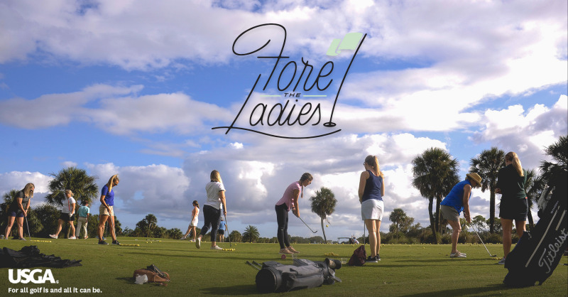 USGA's tweet photo. We are excited to announce a collaboration with Fore the Ladies, Inc., a nonprofit female-based community that brings women together to participate in golf through accessibility and approachability.
 
#ForetheLadies was founded in 2019 by USGA team member @AbbyLiebs.