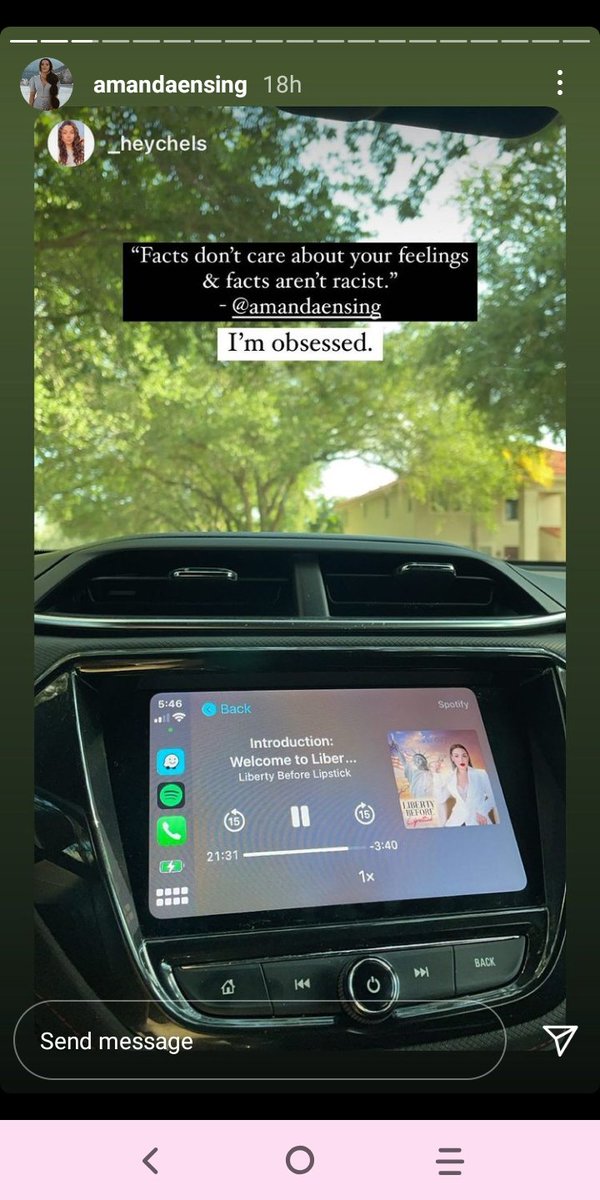 FlowerNewsQueen's tweet photo. Instagram should take down #AmandaEnsing's blackfishing self because all she posts via her stories is falsified posts and considering she's a Trumpty Dumpty supporter. Honestly she's nothing but hateful. https://t.co/jfXCLVu8CZ
