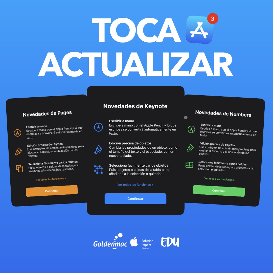 👋🏽 Muchas novedades en la última actualización de iWork. ¿Has actualizado ya? El nuevo control de rotación y teclado numérico para texto son ... 🤩🤩 

<a href="/AppleEDU/">Apple Education</a> <a href="/ADE_spain/">comunidadADE</a> #appleteacher