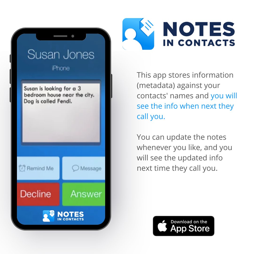 ContactsNotes's tweet image. Make a lasting impression with your clients and grow your sales further with Notes in Contacts.
Do not delay, download now and see your customer service levels and sales increase.

available on your app store: apps.apple.com/us/app/notes-i…
#growyourbusiness #phonecontact #business