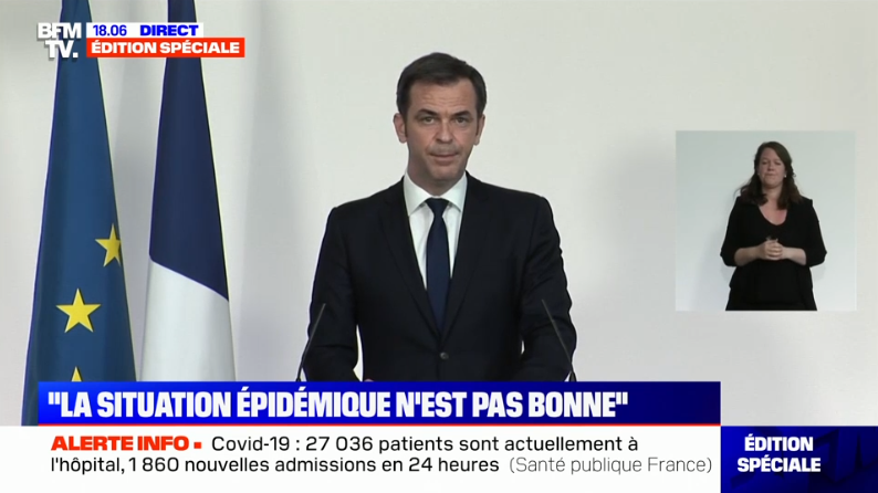 vladogb's tweet photo. La vaccination des +50 ans sans commorbidité, décidée par la mairie à Cannes, "ne se fera pas", assure Olivier Véran, qui s'oppose à la mesure du maire @davidlisnard.
#Veran18h #VaccinationCovid https://t.co/8YLW8Nn5IP