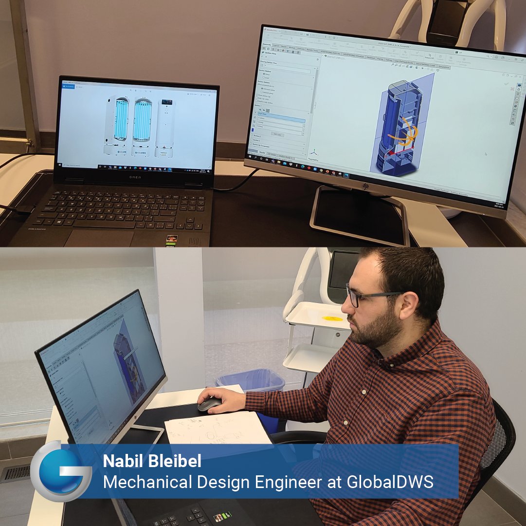 GlobalDWS's tweet photo. Meet Nabil Bleibel, Mechanical Design Engineer at #GlobalDWS (Toronto HQ). With a BA in Mechanical Engineering and a masters in Applied Energy, Nabil is well-versed in #engineering, #robotics, efficient energy systems, and #InternetofThings (IoT). https://t.co/xTJxynxacM