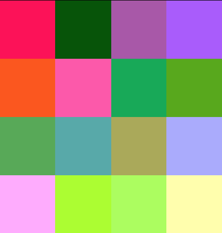 colorverse_NFT's tweet photo. For the low bit color lovers♥️: There are 14 6-bit colors left to buy. https://t.co/jaNCmntD94 🔴🟢🔵🔥
#AA0055 #FF0055 #005500 #AA55AA #AA55FF #FF5500 #FF55AA #00AA55 #55AA00 #55AA55 #55AAAA #FFAAFF #55FFAA #AAFF00 #NFT #NFTart https://t.co/N1X1nmcDVu