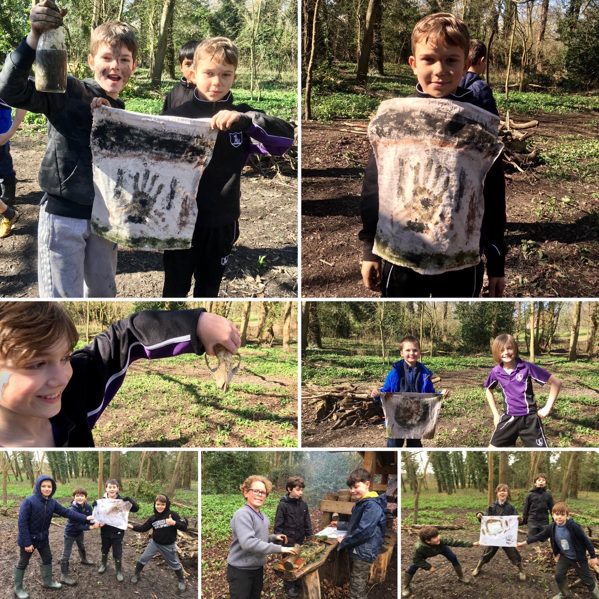 parksideprep's tweet photo. Year 5 @parksideprep forest school were set the challenge of creating their own unique flags using only nature. The results were fantastic and great fun was had by all!! #forestschool #creatingindividuals #spiritofparkside https://t.co/p02vYIxU6w