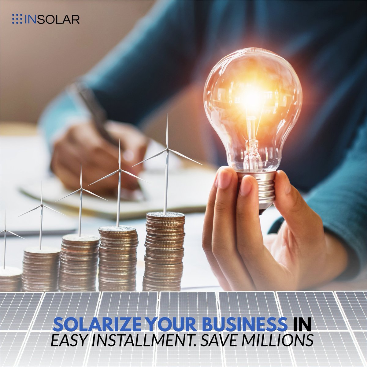 INSOLAR3's tweet photo. Small, medium or large businesses can all benefit from going solar. Your business can cut operating costs, lock in energy rates, and start gaining your energy independence with our commercial solar installations. ☀️
---
🌐 https://t.co/FngRk6Uke2
.
#solarenergy #solar #solarpower https://t.co/BTxZprlPIR
