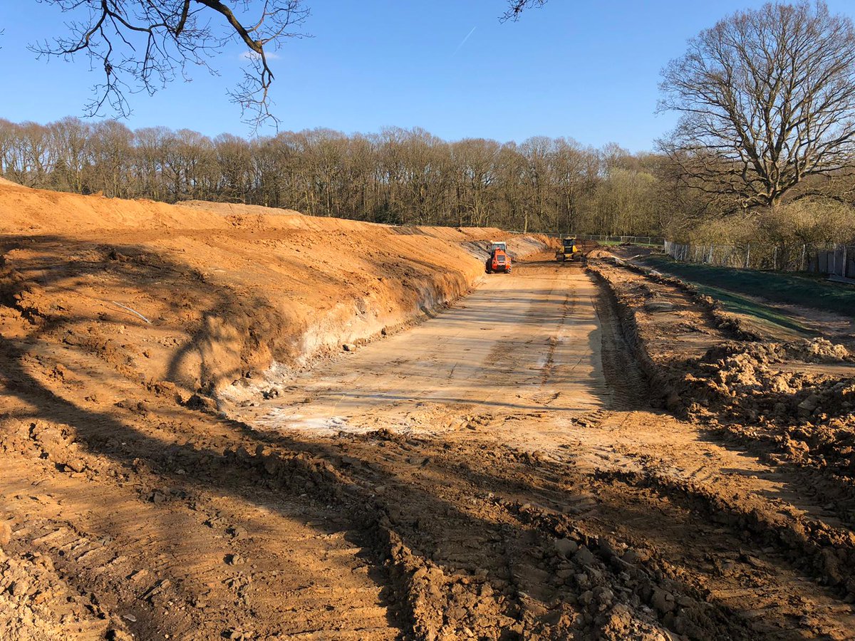 Soil stabilisation works progressing at Bromley Road, Colchester for our client Bellway Homes Essex. Manholes being installed early to be bought up during the filling operation.
