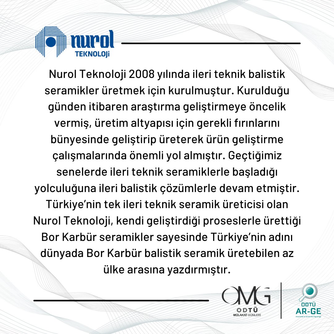 Teknoloji sektöründen Nurol Teknoloji 17-18 Nisan’da OMG’de!

Başvurular çok yakında, takipte kalın!
#odtumulakatgunleri #omg2021