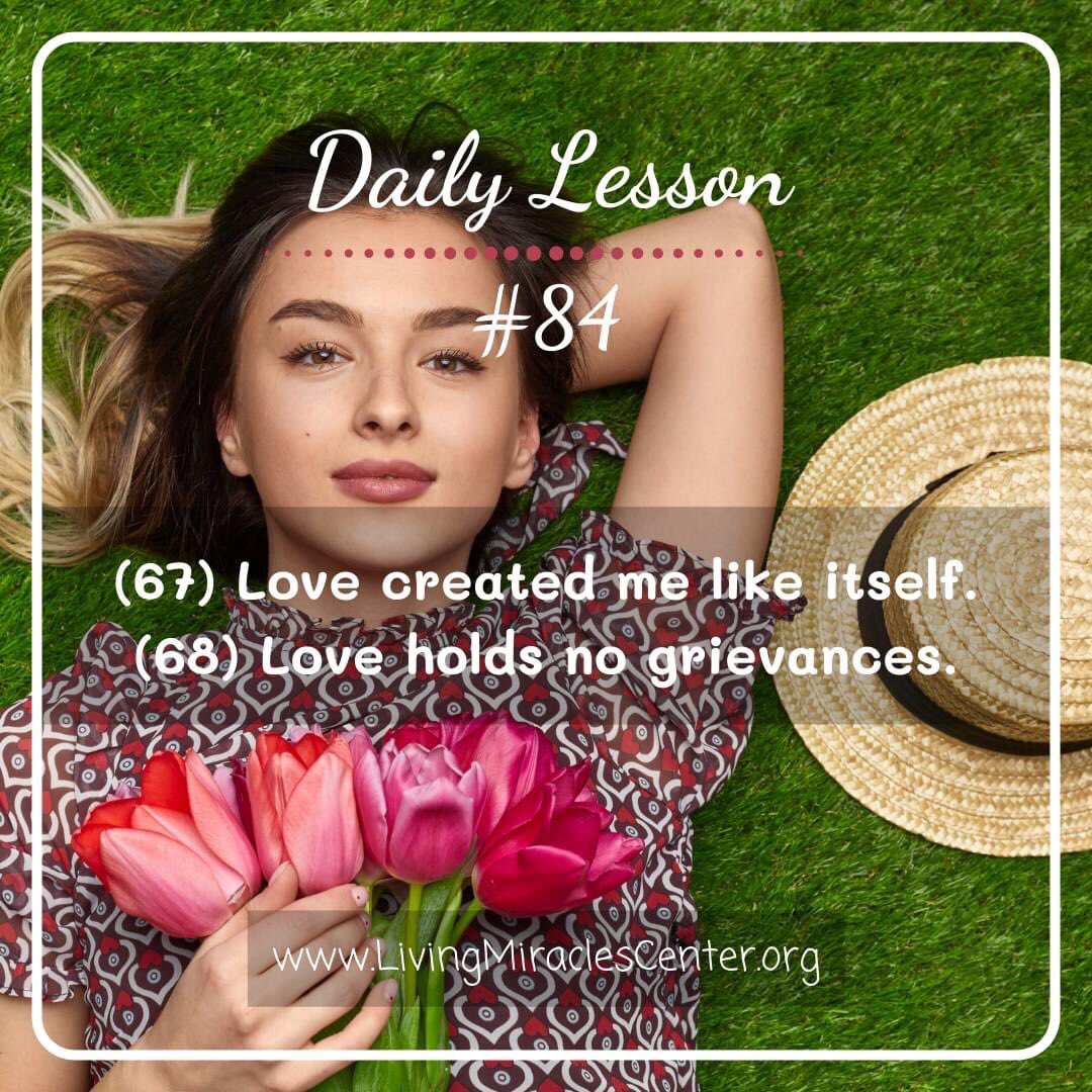 DeeonaFuson's tweet photo. Lesson 84 Love created me like itself and Love holds no grievances.

Full Lesson Here:
https://t.co/UK3D6fJ0Yu

#acim #davidhoffmeister #nonduality #acourseinmiracles #acimforgiveness #oneness #miraclesofcourse #livingmiracles #uncursodemilagros #ucdm #joy #light #jesus https://t.co/iolrgfNTYF