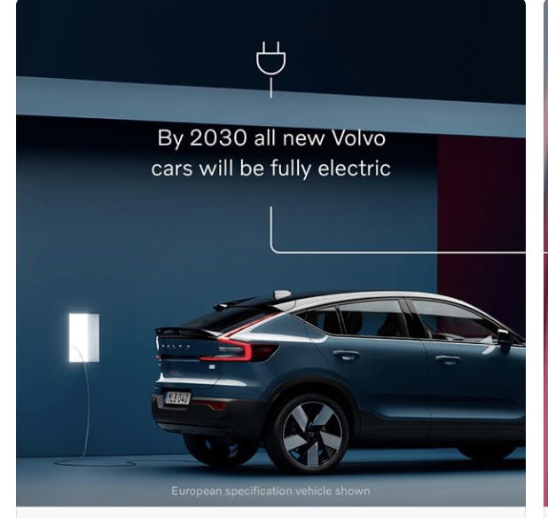 RaulFHernandezF's tweet photo. So this means that by 2030 Volvo would be were $TSLA was back in Feb 2008? 🤔 @stevenmarkryan https://t.co/8mur9J0reP
