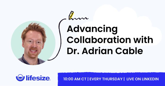 We're taking a pause with "Advancing Collaboration with Dr. Adrian Cable" this week, but we'll be back<a href="/tag/wfh"class="tags"><span>#wfh</span></a>