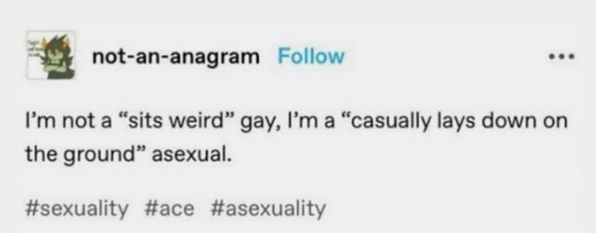 AsexualsNet's tweet photo. True for us 👀
#asexuals #asexuality https://t.co/WOui0FOBwt