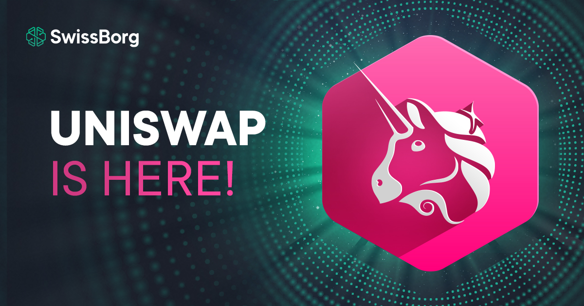 swissborg's tweet photo. 📣  New Token Listing! We are delighted to have #DeFi enabler @Uniswap token on our app because we love to support and promote the decentralisation of finance!

All about UNI: https://t.co/dmpWMtrefB
Invest with 15 fiats: https://t.co/Qop6ETgYvv

@UniswapD @discobot3 @UniswapApe https://t.co/AUrf895Tz6