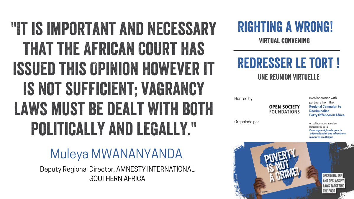 Campaign to Decriminalise Poverty & Status tweet media