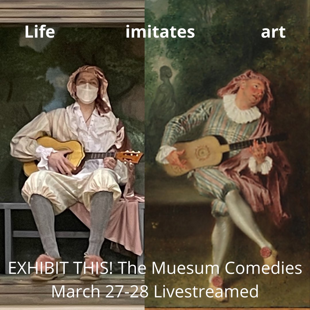 EdwardianPlaye1's tweet photo. EXHIBIT THIS! The Museum Comedies is coming to a streaming device near you! Saturday at 7:30 and Sunday at 3:00. Get your stream pass today at https://t.co/821BLu5J2l. https://t.co/mHyegu1UAT