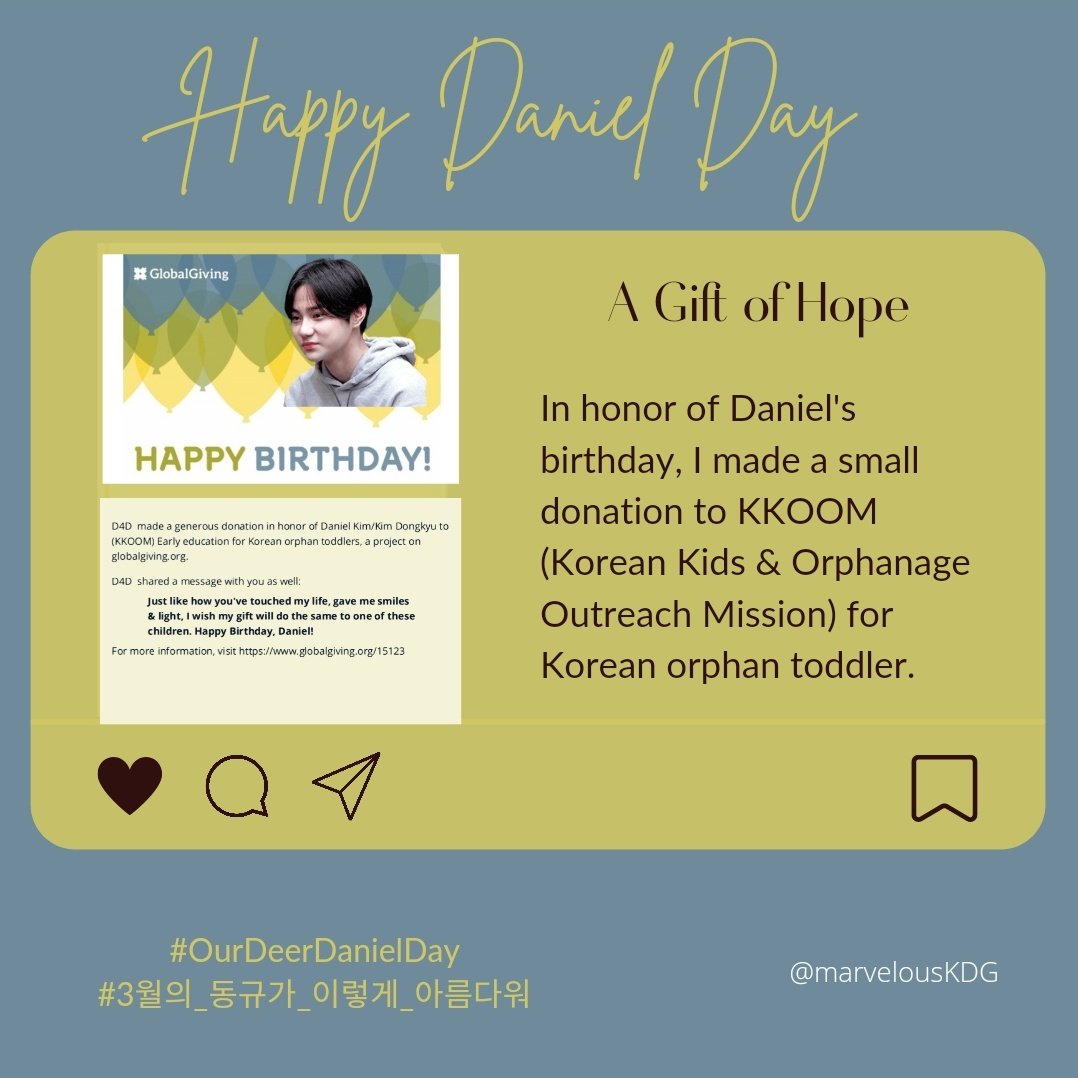 A birthday gift that's very fitting for our angel. Happy birthday our deer Daniel ##OurDeerDanielDay
#3월의_동규가_이렇게_아름다워