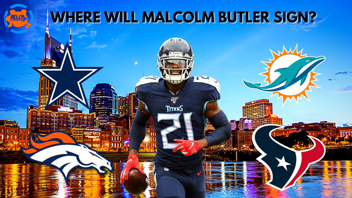 BellyUpFootball's tweet image. Now that #MalcolmButler is on his way out of #Nashville, where do you think the veteran corner will sign 👀

#NFLTwitter #Cowboys #Dolphins #Broncos #Texans