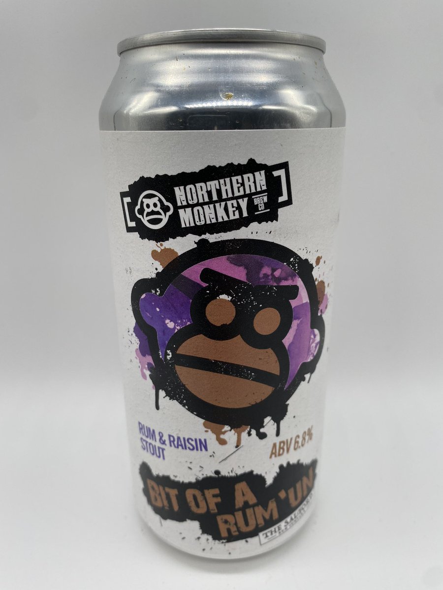 New in from @NMonkeyBrewCo x @SalfordRum Bit Of A Rum’Un // Rum and raisin stout // 6.8%