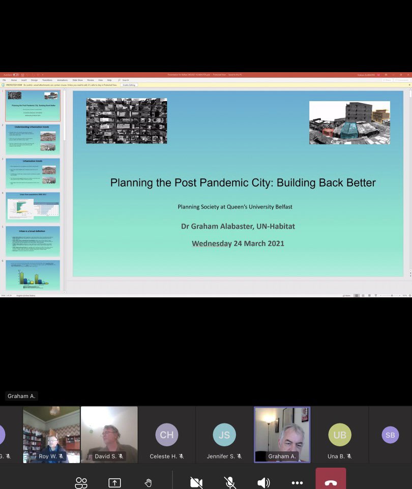 BoyceSusannah's tweet photo. Congratulations to QUB Planning Society @PlanQUB on your  "Planning the Post Pandemic City:Building Back Better" conference yesterday, great speakers! Gutted I wasn’t able to stay until the end. https://t.co/2nqtQKUI0y