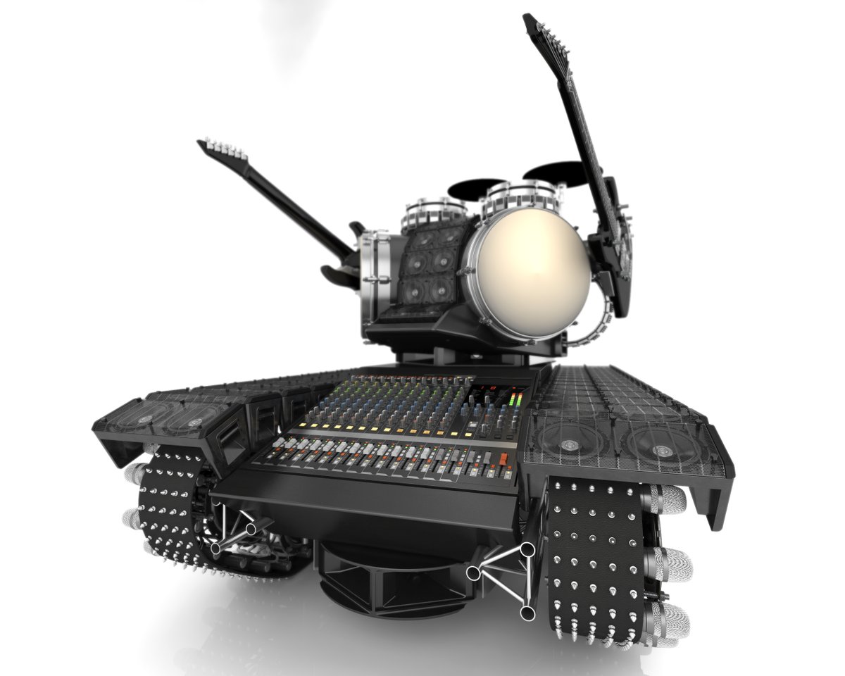 SchwegerZarkow's tweet photo. This is a Heavy Metal Tank
its shoots Heavy and Tasty Riffs in the Sky,
I modeled it in #MoI3D and #cinema4d
#3d #cgi #blackmetal #modelling #c4d #artstation #cgsociety #render #octanerender #metal #metaltank #rifftank #riffs #insta #instagrim #NFT #nfts
#nftart https://t.co/MV5Lqn29Yc