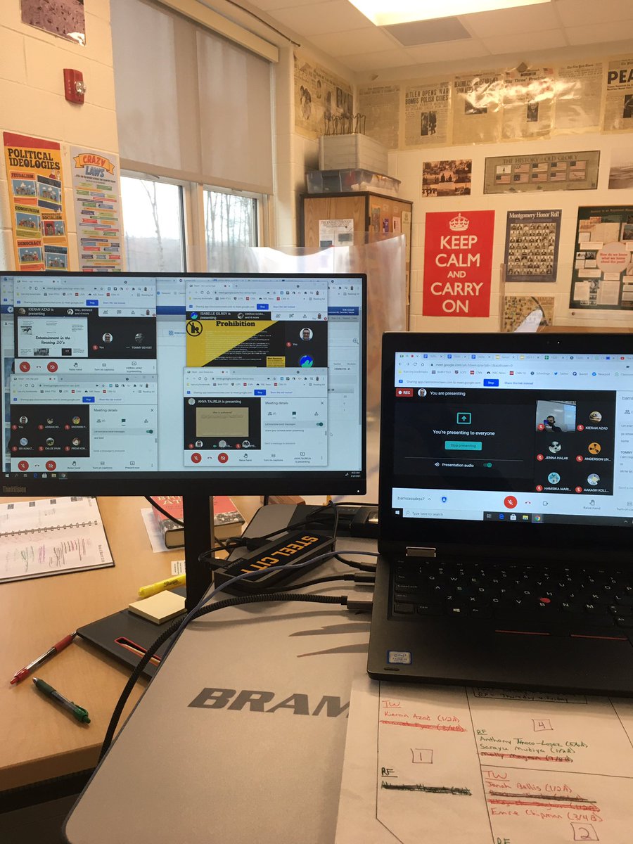 ClassicSassak's tweet photo. Praying to the Gods of @Google ๐ค๐ป๐that all 4 (5 if you include my main google meet) of my breakout room google meets donโt crash today during student to student peer presentations on the 1920s Research project @BAM_MS_Official. ๐ป๐ค๐ฌ. #climb #bamyear4 #gobears https://t.co/9LVxVHLw4K