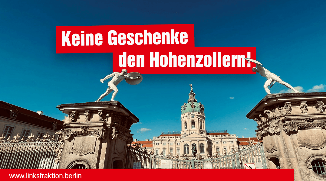 LinksfraktionB's tweet photo. Beschluss! "Wir werden nicht verschenken, was der Gesellschaft gehört. Die #Hohenzollern haben weder ein Anrecht auf die Rückgabe von Gemälden und Kunstschätzen noch auf eine Entschädigung für diese oder für Immobilien." sagt @regina_kittler
#r2g #agh 👉 https://t.co/lXxHjqf18e https://t.co/q20GwBVwjh