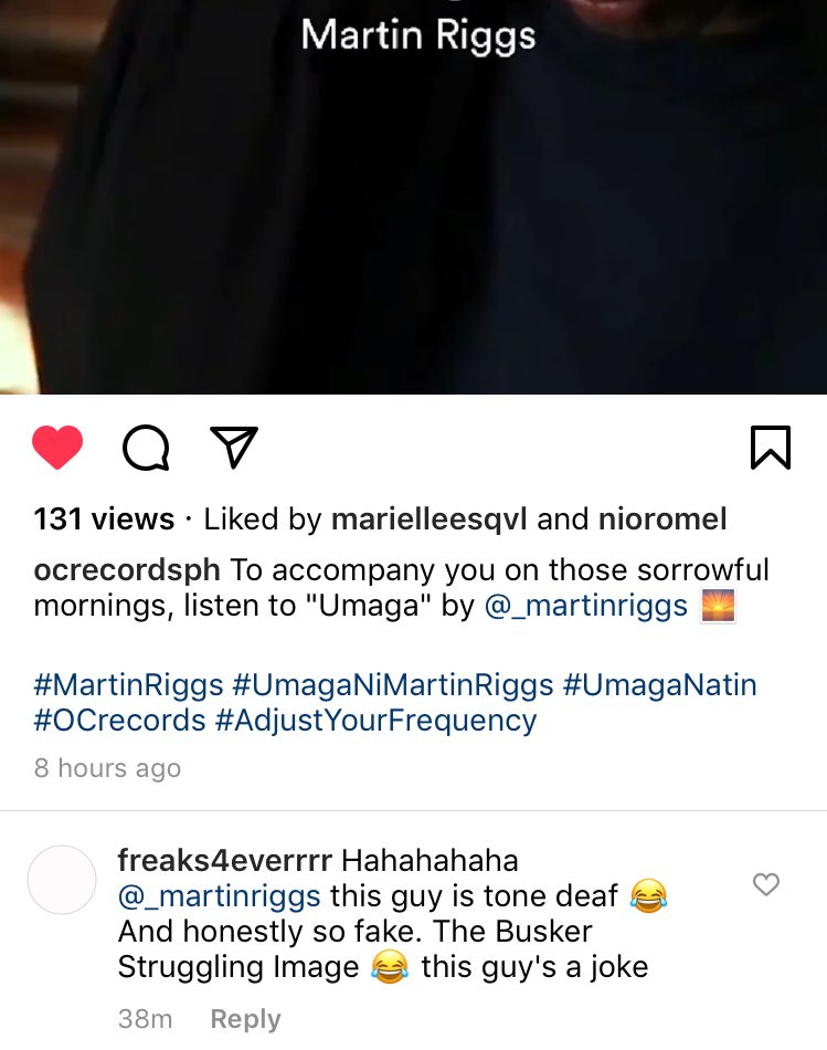 " Akala niyo hindi ako tinatablan? Laging kibit balikat? Pinipilit ko pa ring tumakbo, kahit pinupulikat. "

- I wrote this part sa Umaga because I try my best to ignore hurtful words people say about me. Stream Umaga &amp; don't hide behind 0 followers. 😇

open.spotify.com/track/0ti4HGmD…